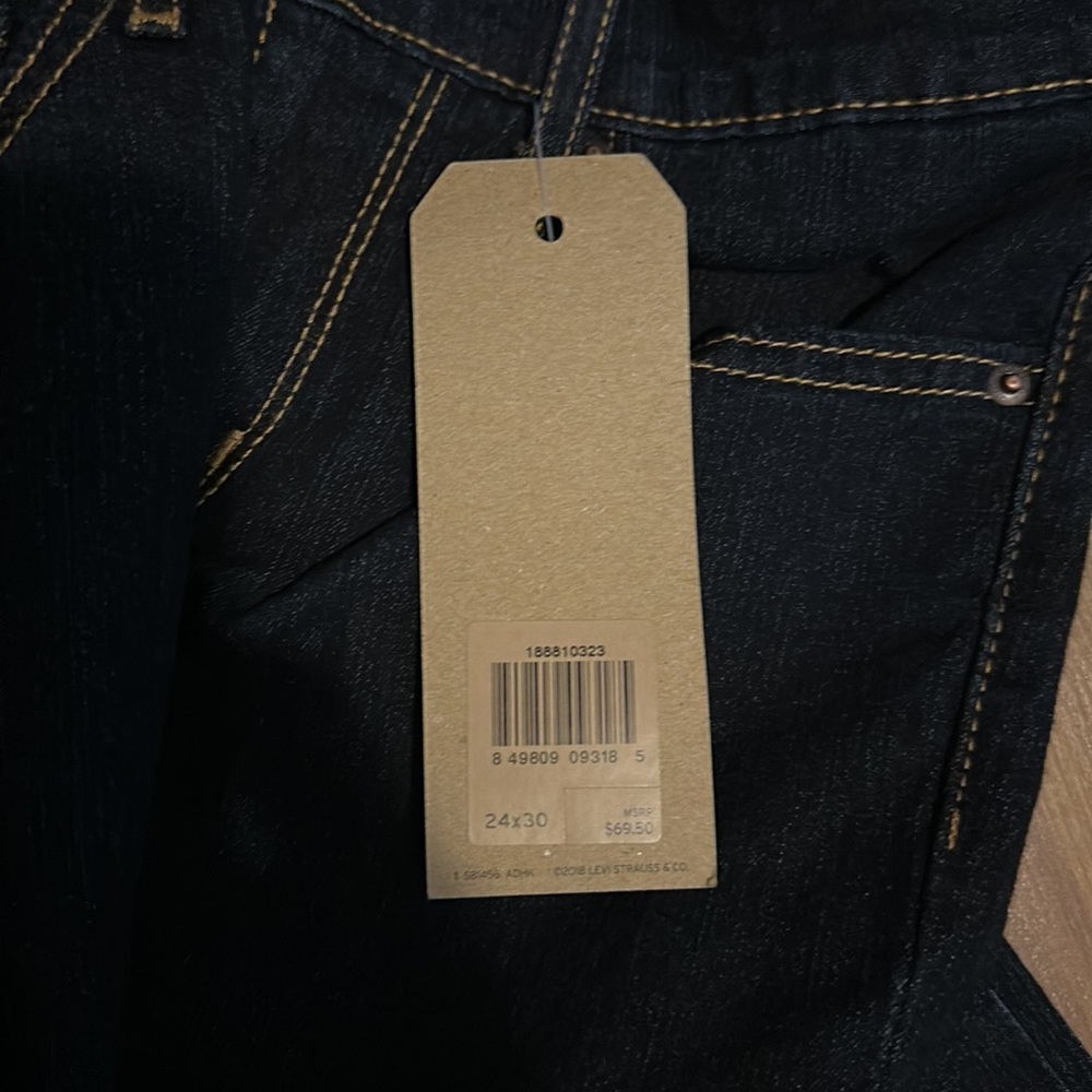 New Levi's Women's 711 Skinny Mid Rise Ankle Jeans 24 x 30 - Picture 6 of 8